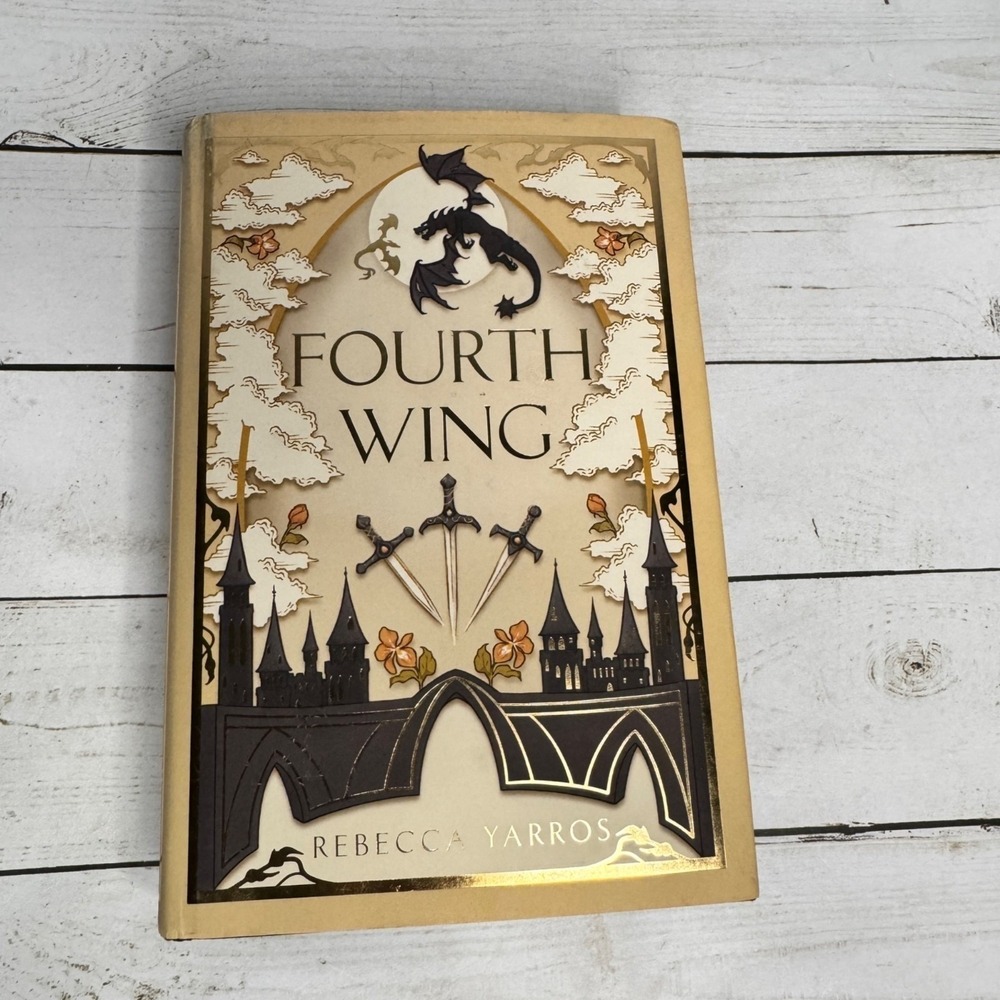 Rare Fourth Wing Rebecca Yarros 1st Ed Holiday‎ Limited Black Sprayed Edges 2023